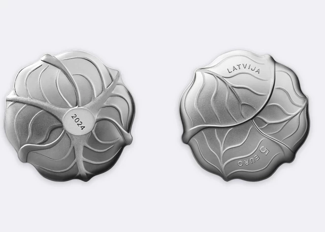 Латвийская монета "Капуста" признана лучшей серебряной монетой мира