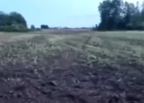 Drona nokrišanas rajons (ekrānuzņēmums no video)