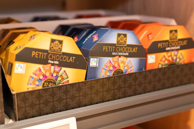 “Lidl” privātā zīmola “J. D. Gross” šokolādes konfektes ar “Fairtrade” marķējumu