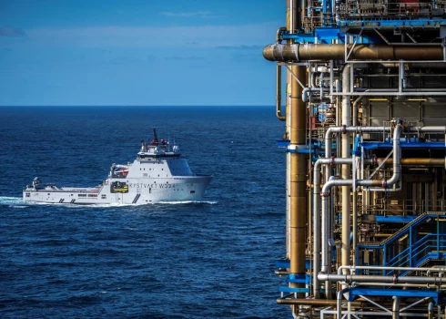 Patruļa pie "Nord Stream" 2022. gadā.