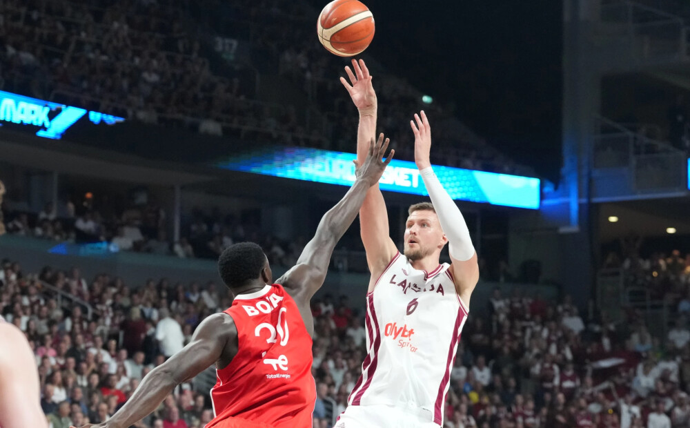 Porziņģis par spēli pret Turciju: "Viņi maksimāli ieskrējās jau no paša sākuma"