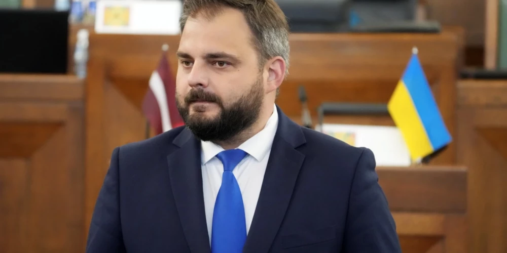 "Jaunās vienotības" (JV) Saeimas frakcijas vadītājs Edmunds Jurēvics.
