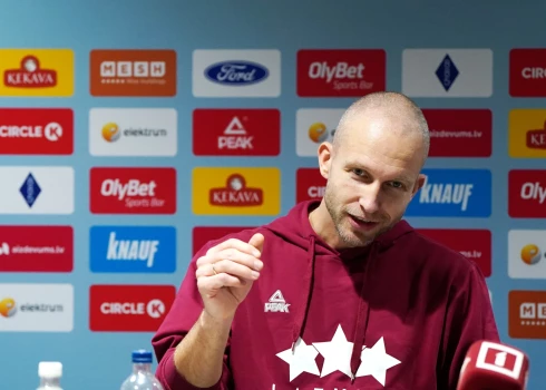 Latvijas vīriešu basketbola izlases galvenā trenera Lukas Banki asistents Artūrs Visockis-Rubenis