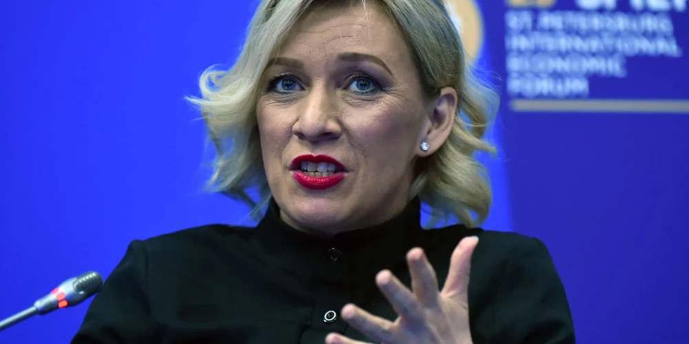 Krievijas Ārlietu ministrijas runassieva Marija Zaharova