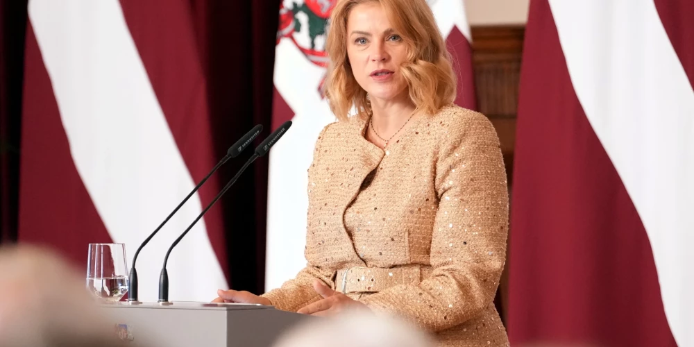 Ministru prezidente Evika Siliņa. 