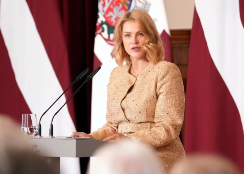 Ministru prezidente Evika Siliņa. 