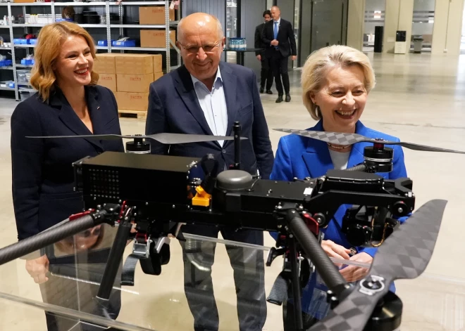 Urzula fon der Leiena: Latvija var kļūt par dronu lielvalsti