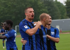 "Grobiņa" izglābjas pēdējās sekundēs un gūst uzvaru pār "Jelgavu"