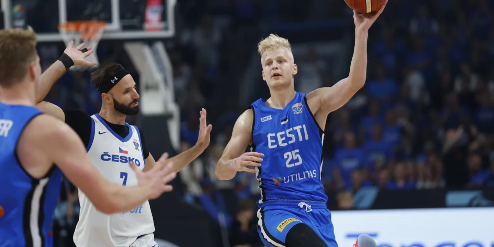 Pēc zaudējuma Latvijai Igaunijas izlase uzvar Čehiju.