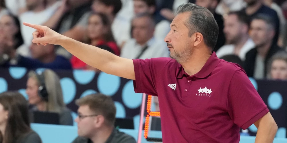 Latvijas valstsvienības galvenais treneris Luka Banki.