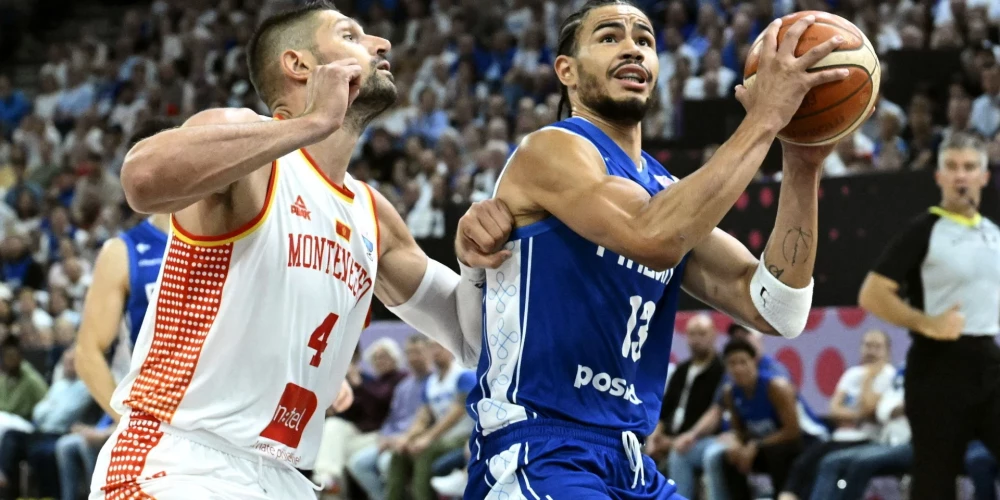 Somijas basketbolisti uzvar Melnkalni un pievienojas astotdaļfināla dalībniekiem.