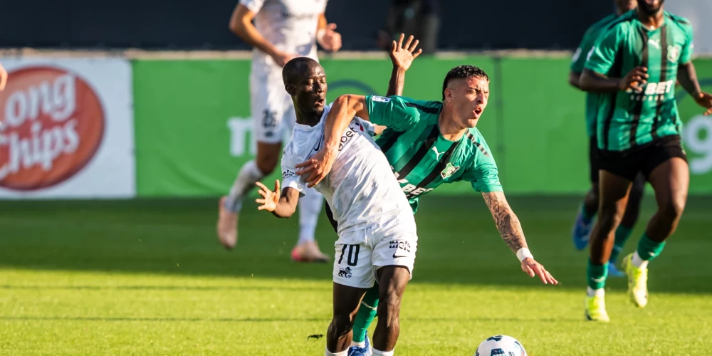 RFS mērojas spēkiem ar "Audu" (foto: Sanita Ieva Sparāne / FC RFS)