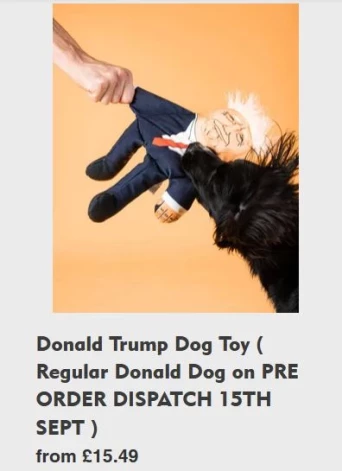 Donalda Trampa lelle suņiem.