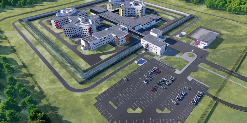 Визуализация комплекса Лиепайской тюрьмы.