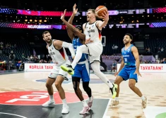 Vācijas basketbolisti Eiropas čempionāta mačā sagrauj Lielbritāniju 