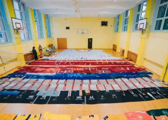 Rīgā atklās pasaulē lielāko basketbola kreklu Ginesa rekorda sasniegšanai