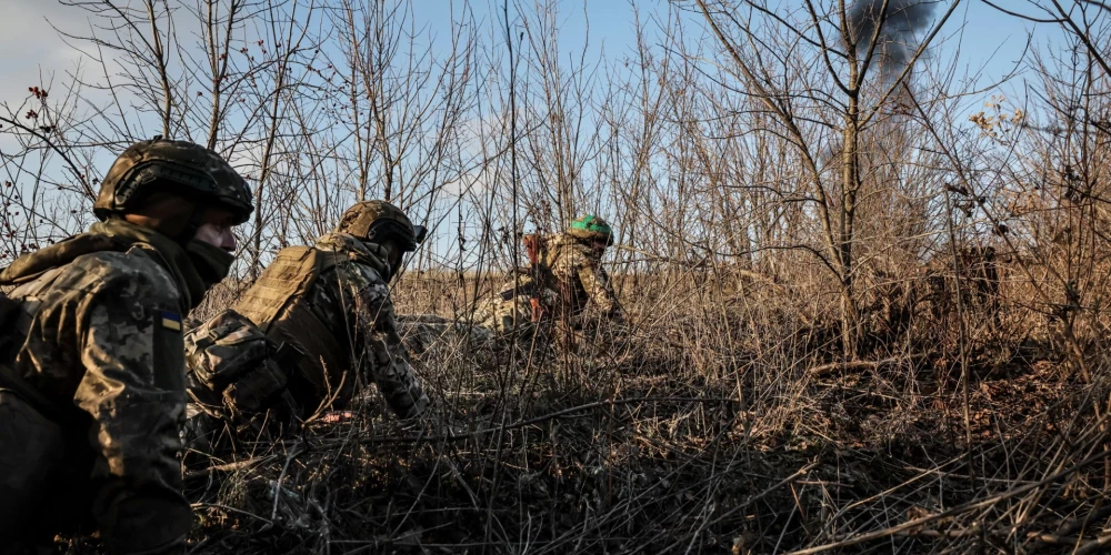 Ukrainas karavīri Doņeckā.