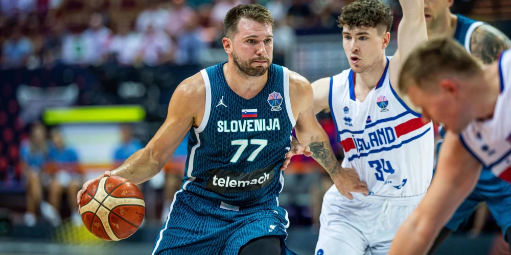 Luka Dončičs laužas uz Islandes izlases grozu
