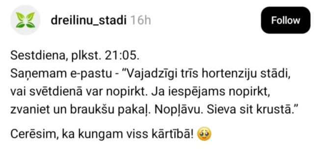 Ekrānuzņēmums no "dreilinu_stadi" "Threads".