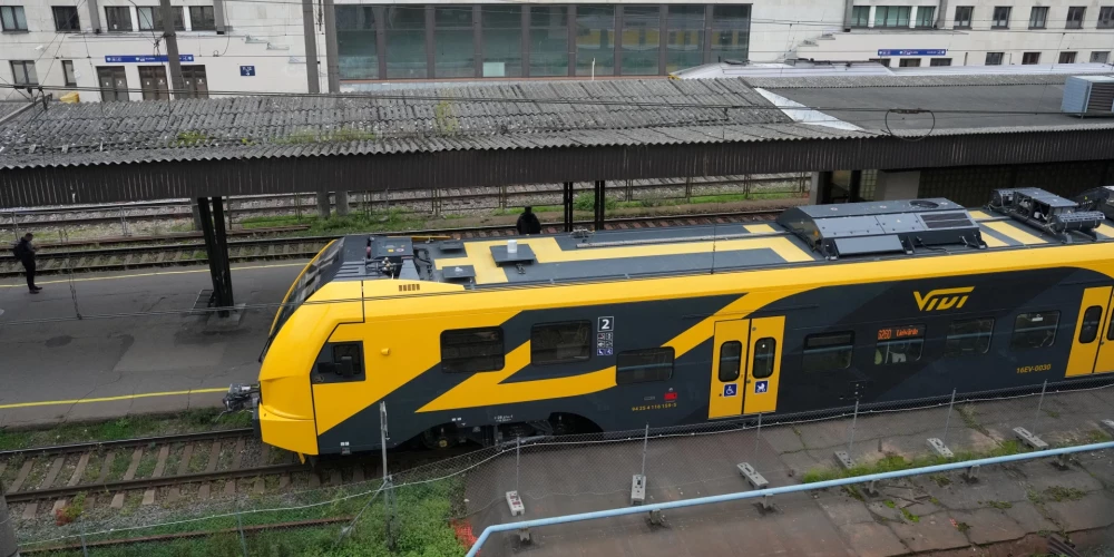Elektrovilciens Rīgas Centrālajā stacijā.