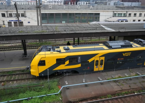 Elektrovilciens Rīgas Centrālajā stacijā.
