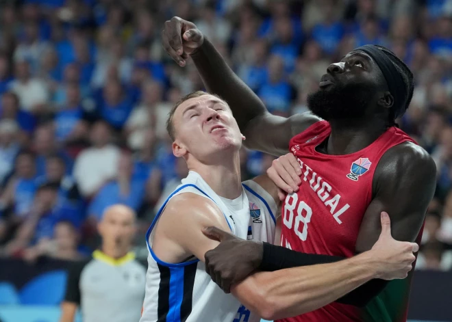Igaunijas basketbolisti neizmanto Portugāles līdera nesavaldību un paliek bez izslēgšanas spēlēm