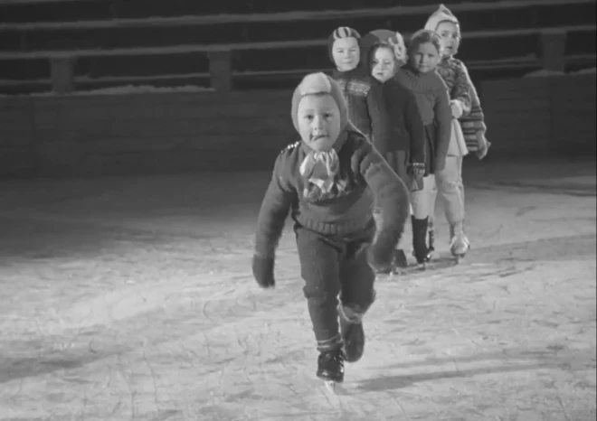 Helmuts Balderis - jauno daiļslidotāju līderis (1957. gads).