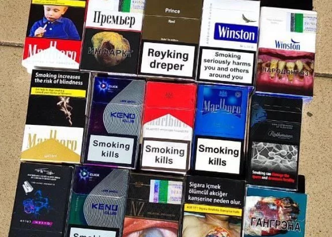 Daugavpilī policijas atklātajos kontrabandas cigarešu slēpņos bija liela smēķu dažādība.