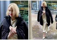 Andželina Džolija filmas uzņemšanas laukumā Londonā.