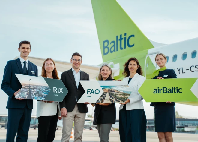 airBaltic sāk tiešos lidojumus no Rīgas uz Faro