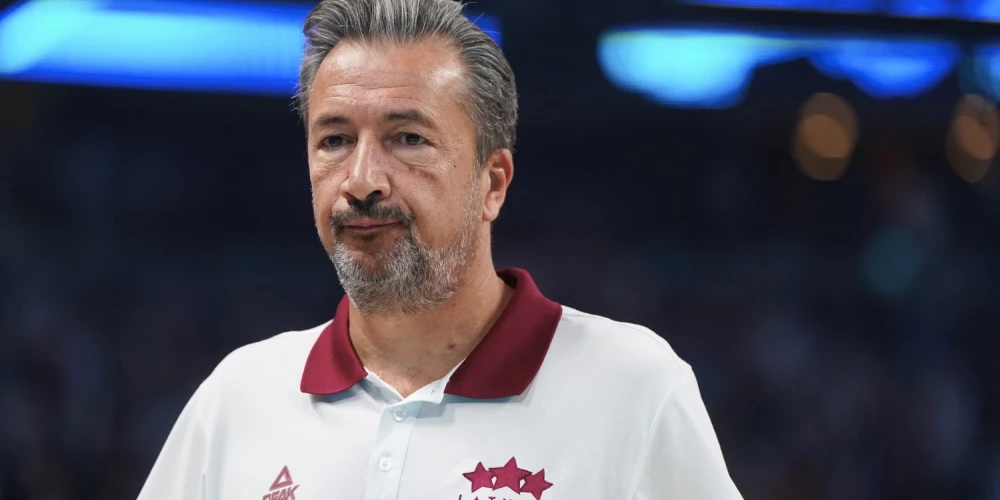 Latvijas valstsvienības galvenais treneris Luka Banki.