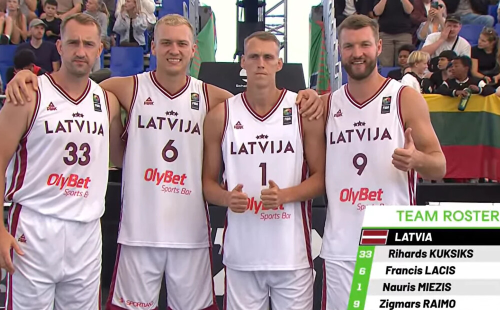 Latvijas basketbolisti tomēr iepriecina: 3x3 izlases vīri iekļūst Eiropas kausa finālā