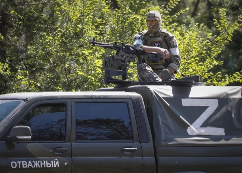 Krievu okupants Luhanskā.