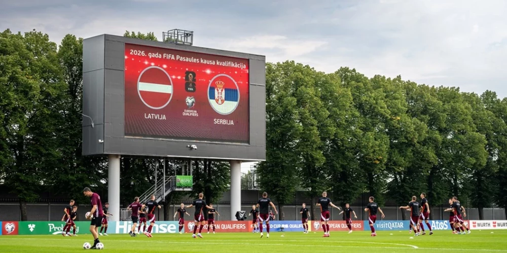 Tukšās vietas tribīnēs – kur palika serbu līdzjutēji?