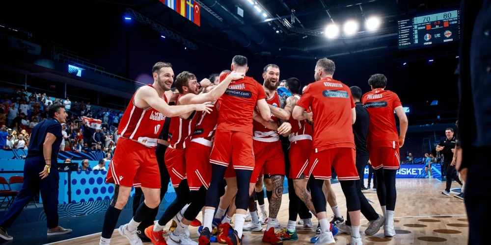 Gruzijas basketbolistiem ir ko svinēt. 