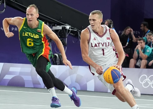 3x3 basketbola spēle starp Latvijas un Lietuvas valstsvienībām 2024.gada vasaras olimpiskajās spēlēs.