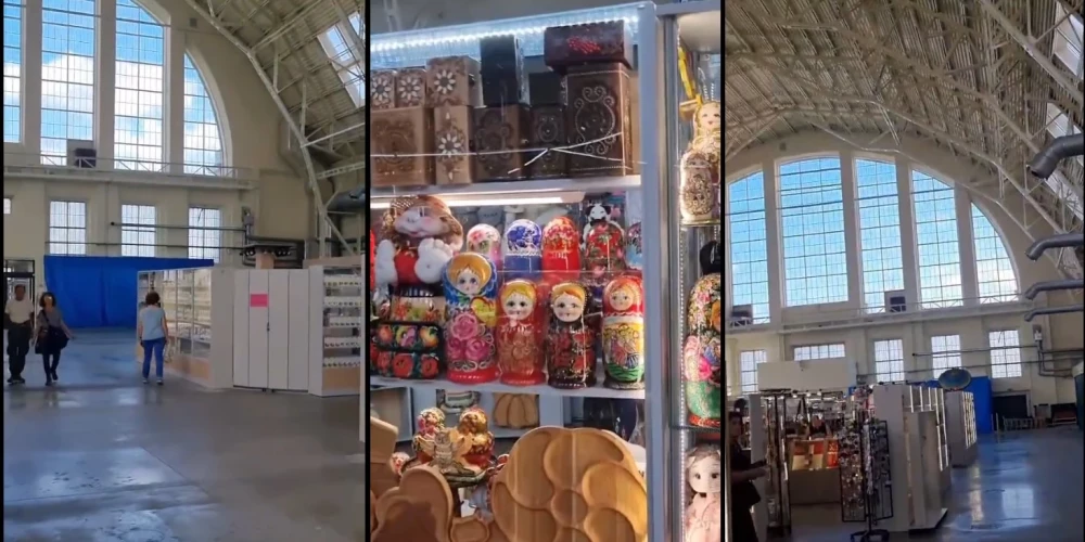 Несмотря на открытие после реставрации, Овощной павильон выглядит полузаброшенным.