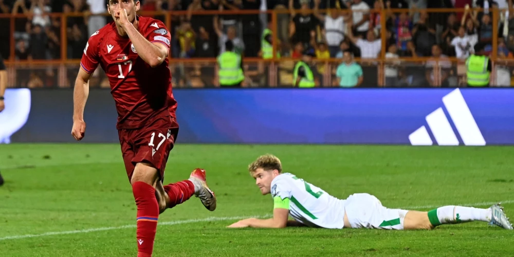 Armēnija atguvās pēc 0:5 no Portugāles un šokēja Īriju (foto: Scanpix / AP)