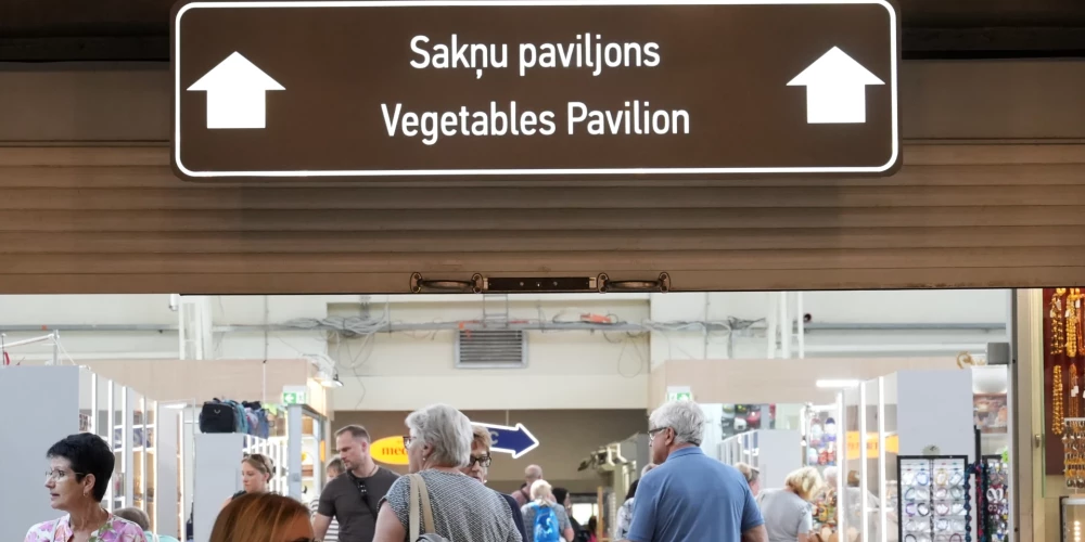 Atjaunotais Rīgas Centrāltirgus Sakņu paviljons.