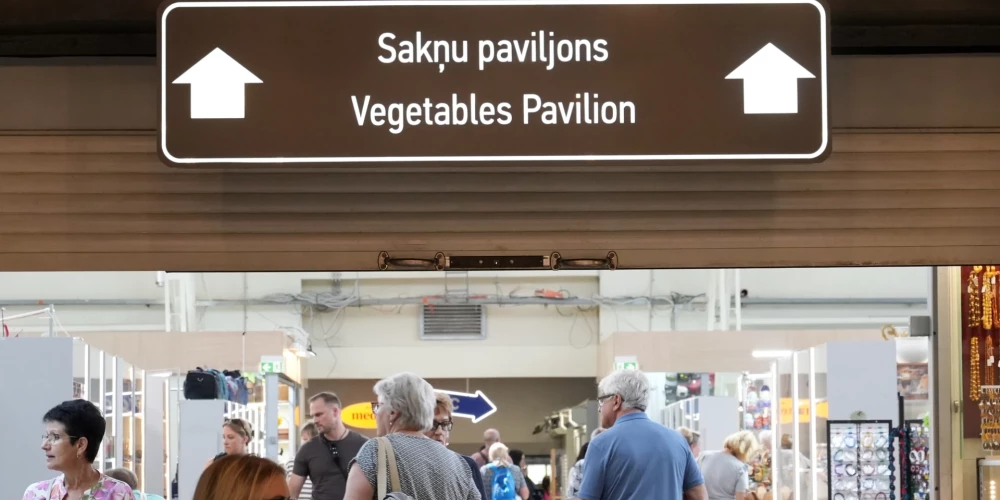 Atjaunotais Rīgas Centrāltirgus Sakņu paviljons.