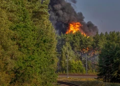 В Вильнюсе горят восемь вагонов с газом, объявлена эвакуация