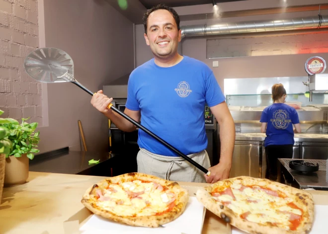 Sardīnietis Andrea 12 gadu laikā lieliski iemācās latviešu valodu un tagad Jelgavā cep picas