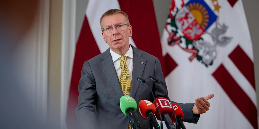Latvijas Valsts prezidents Edgars Rinkēvičs.