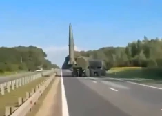 "Iskander" komplekss Kaļiņingradas apgabalā pie Polijas robežas (ekrānuzņēmums no "X")