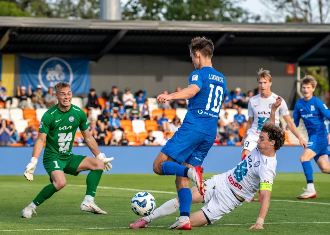 Čempione RFS cieš graujošu sakāvi no "Jelgavas", atpaliek no "FC Riga" cīņā par titulu