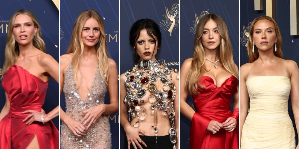 Svētdienas vakarā Losandželosā norisinājās šī gada "Emmy" balvu ceremonija - viens no spožākajiem televīzijas pasaules notikumiem. Sarkanā paklāja gaisotne bija piepildīta ar fotokameru zibšņiem un sajūsmas aplausiem, jo dāmas tajā patiesi žilbināja.