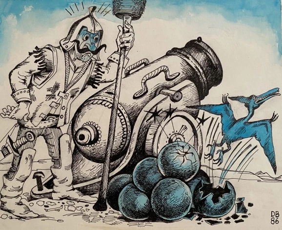 Plašākai sabiedrībai Daiņa Breikša karikatūras ir zināmas ar autoram raksturīgo figurālo rokrakstu.
