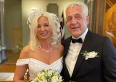 Aija un Aigars kāzu dienā.