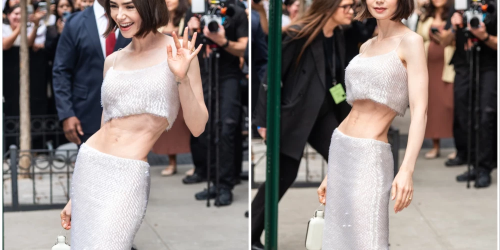 Lilija Kolinsa apmeklē “Calvin Klein” skati Ņujorkas modes nedēļā 2025. gada 12. septembrī.