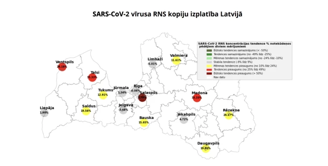 Notekūdeņu monitoringa ziņojums 12. septembrī.